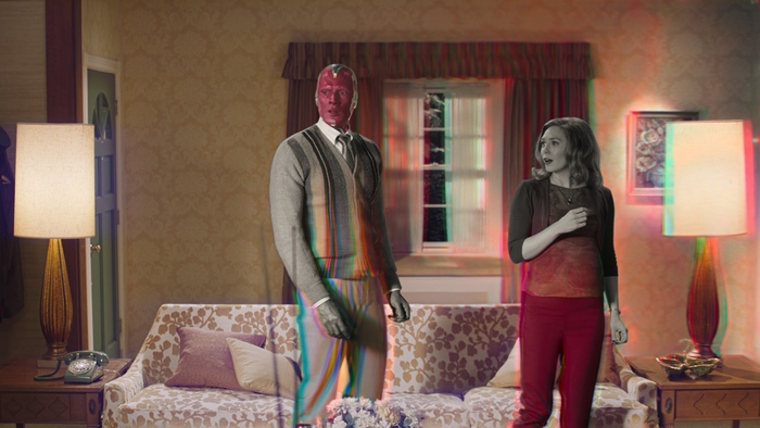 Vision and Scarlet Witch from WandaVision 4K