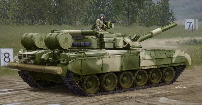 T-80 Tank with Crew Member