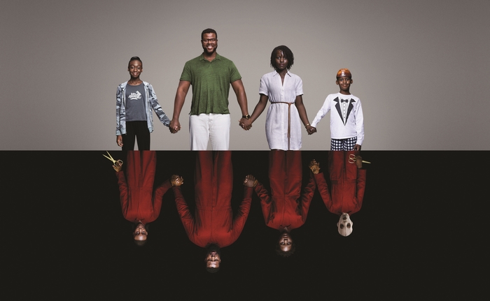 Us movie poster with family and doppelgangers
