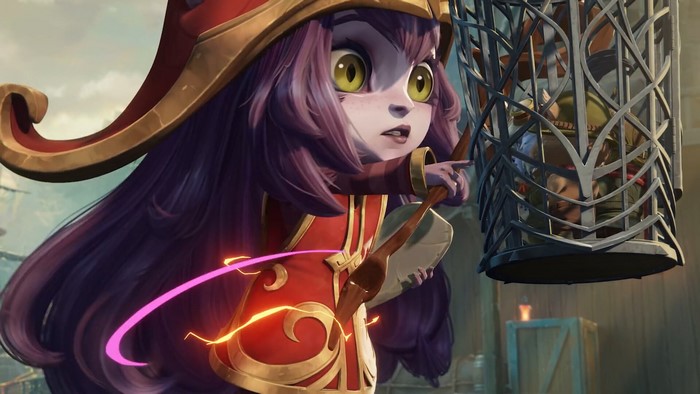 Lulu from League of Legends in a cage