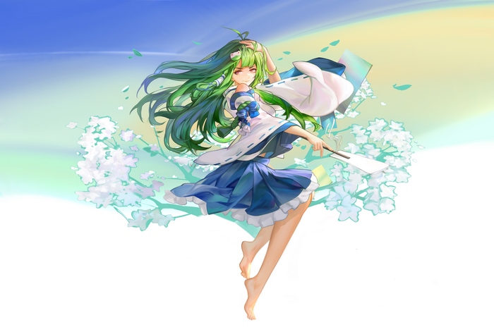 Sanae Kochiya from Touhou 4K