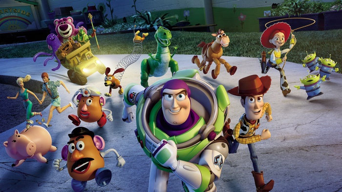 Toy Story 3 characters running