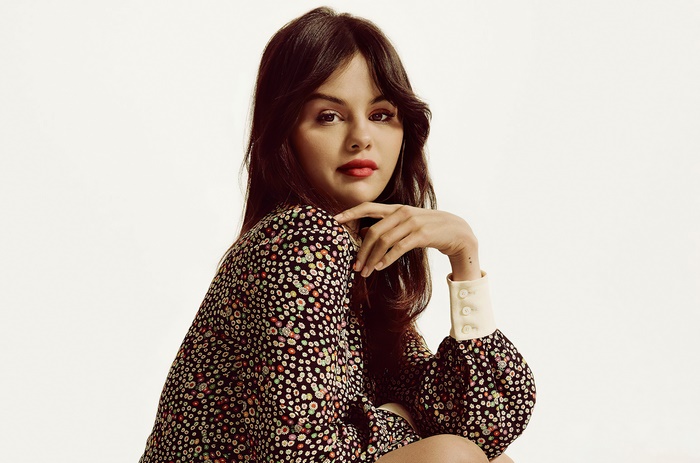 Selena Gomez in floral dress