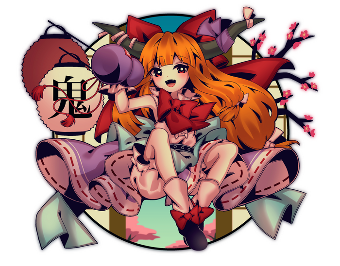 Suika Ibuki from Touhou