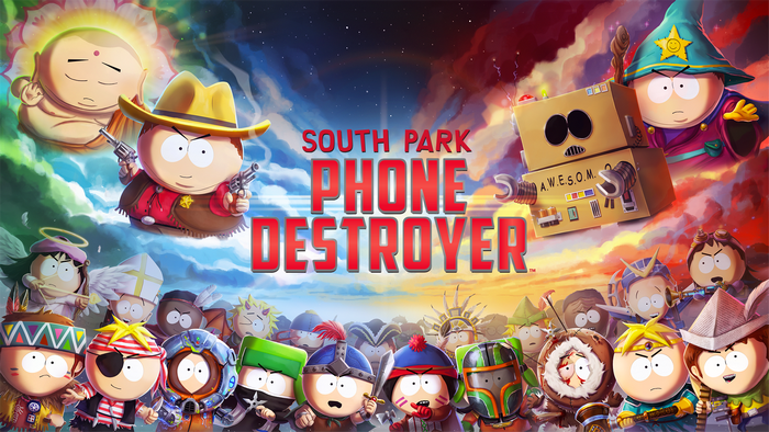 South Park: Phone Destroyer characters in battle poses