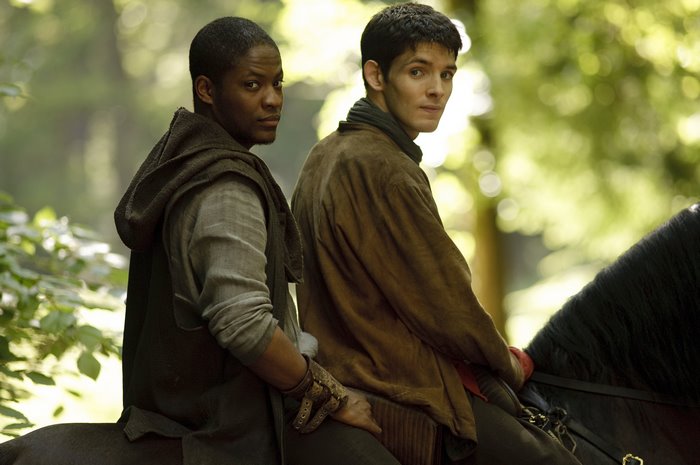Elyan and Merlin from Merlin on horseback