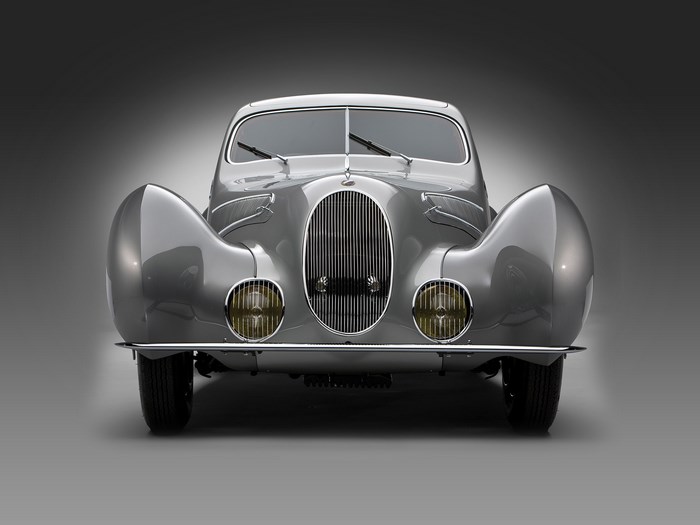 Silver 1937 Talbot Lago Classic Car