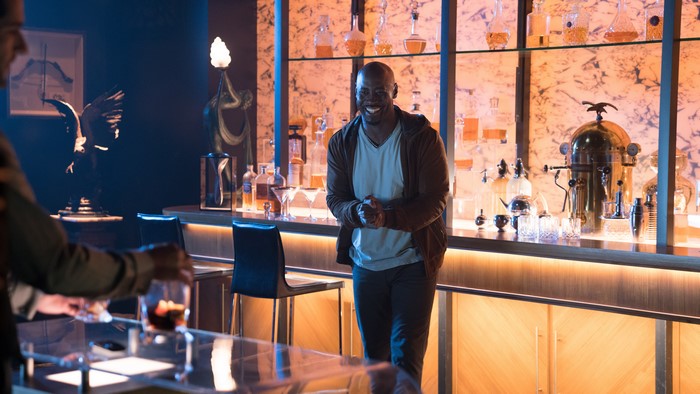 Amenadiel from Lucifer at a Bar