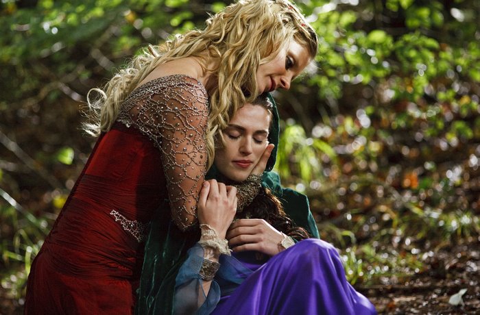Morgause and Morgana from Merlin