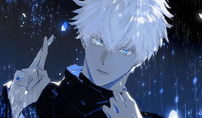Satoru Gojo Blue Night Scene