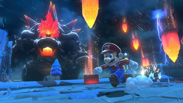 Mario and Bowser from Super Mario 3D World + Bowser's Fury