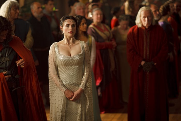 Morgana from Merlin in a crowd