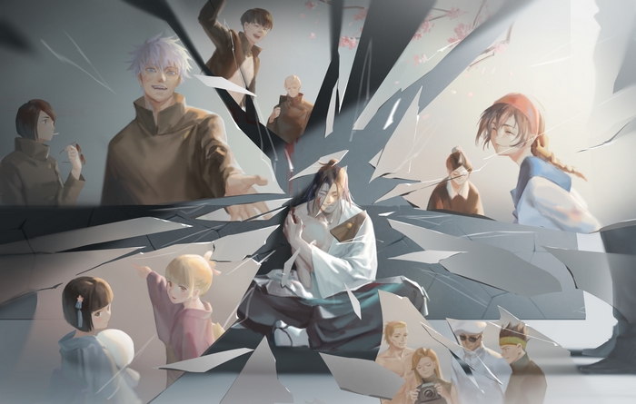 Satoru Gojo and Friends Intense Moment
