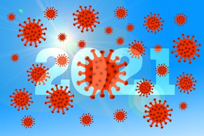 New Year 2021 Coronavirus 4K