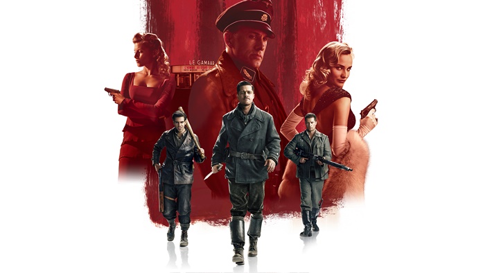 Inglourious Basterds characters with Christoph Waltz