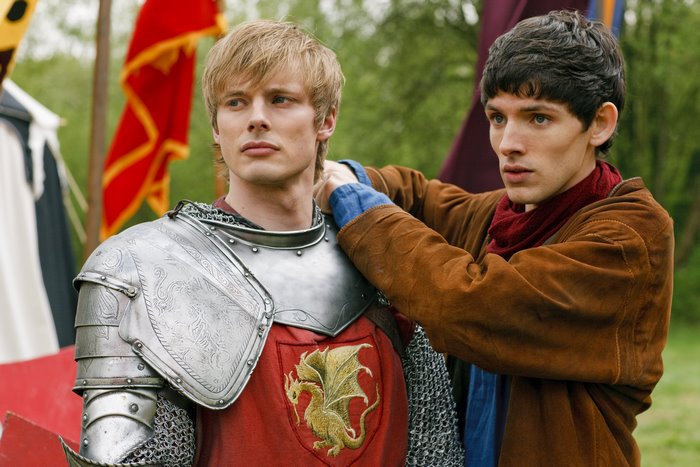 Arthur and Merlin from Merlin