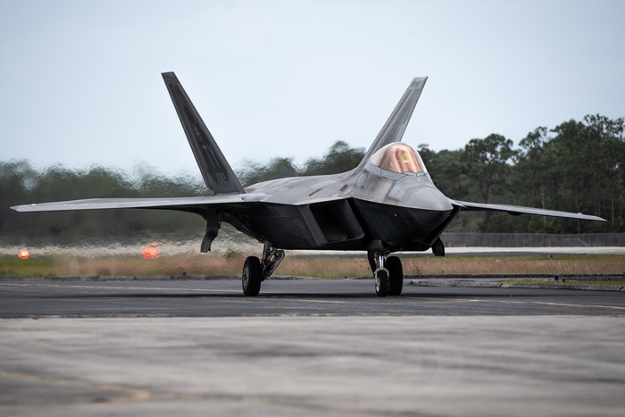 United States Air Force F-22 Raptor on Tarmac