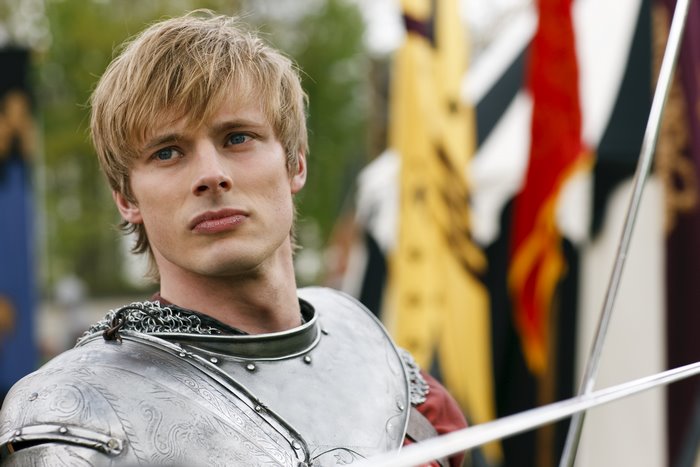 Arthur from Merlin wearing armor