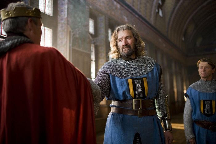 Uther Pendragon and Bayard from Merlin