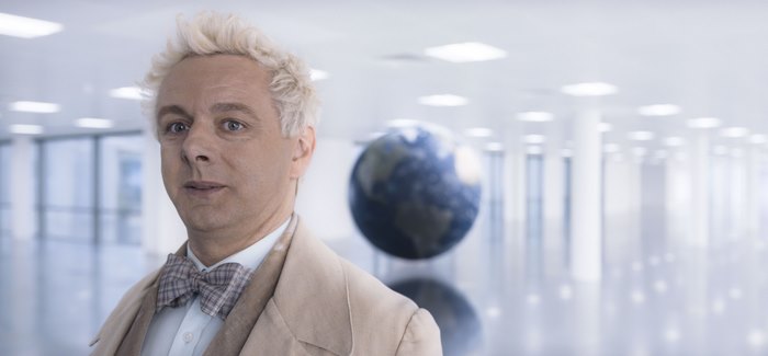 Aziraphale from Good Omens in Heaven
