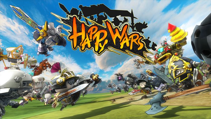 Happy Wars characters in a battle