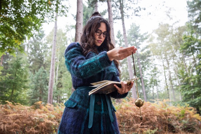 Adria Arjona as Anathema Device in a forest