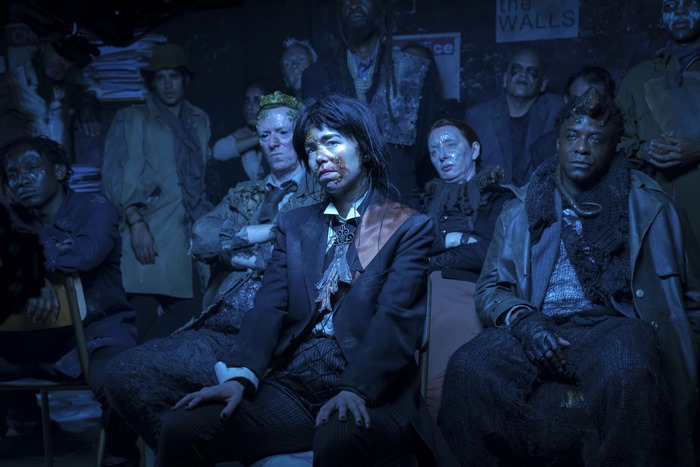 Group of people in a dimly lit room