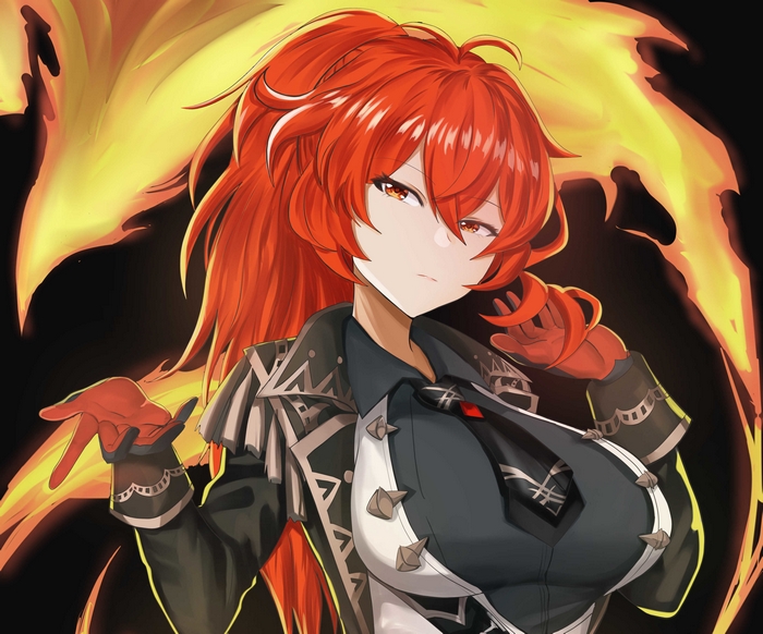 Genderbent Diluc from Genshin Impact 4K
