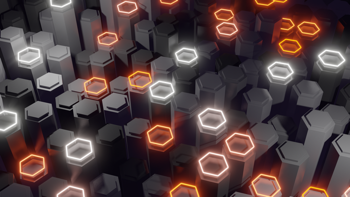 Lightwave 3D Futuristic Hexagonal Lights