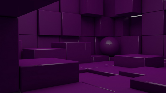 Abstract 3D Cubes and Sphere