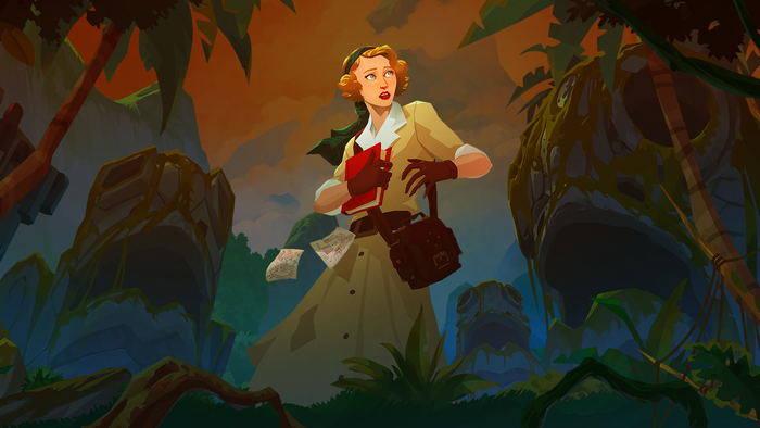 Woman in jungle from Call of the Sea