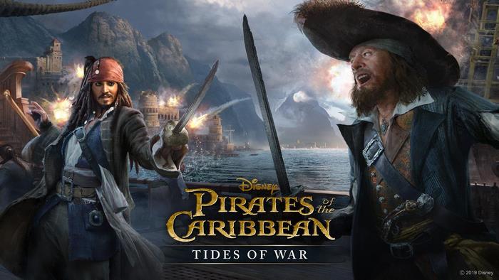 Jack Sparrow and Hector Barbossa from Pirates of the Caribbean: Tides of War
