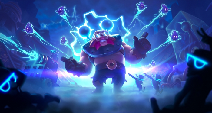 Clash Royale Energized Character with Electric Spirits