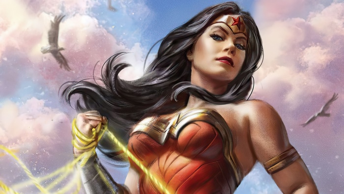 Wonder Woman from DC Comics with Lasso of Truth