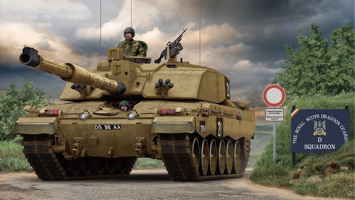 Challenger 2 Main Battle Tank of The Royal Scots Dragoon Guards