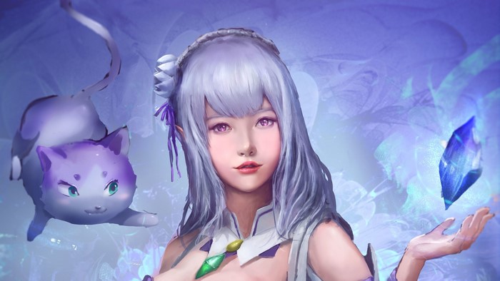 Emilia and Puck from Re:ZERO -Starting Life In Another World-