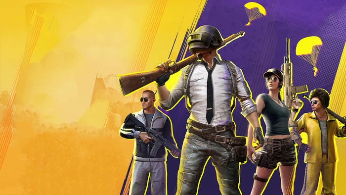 PlayerUnknowns Battlegrounds characters with parachutes
