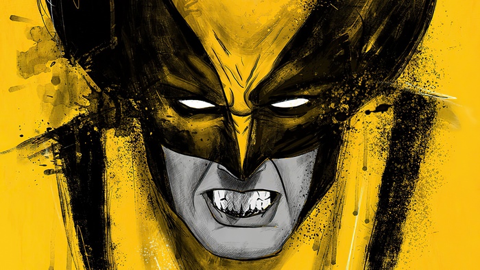 Wolverine 4K Abstract Artwork Portrait