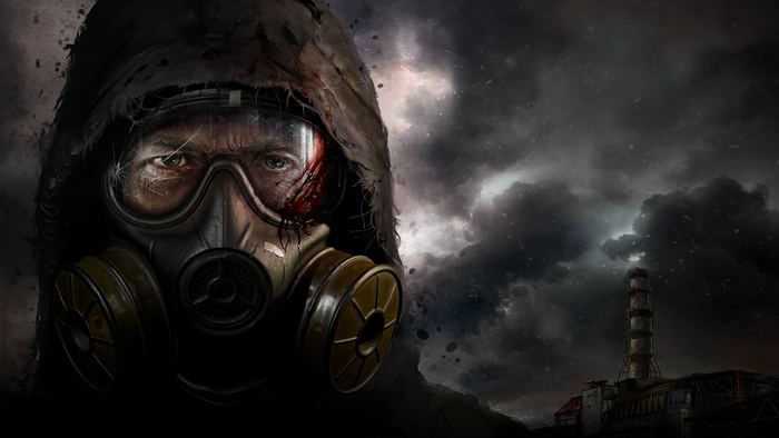 Man in gas mask from Chernobyl 4K