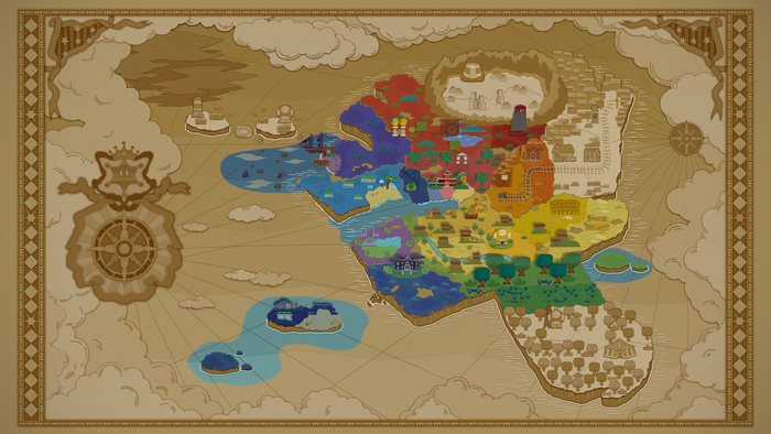 Map of Paper Mario: Color Splash 4K