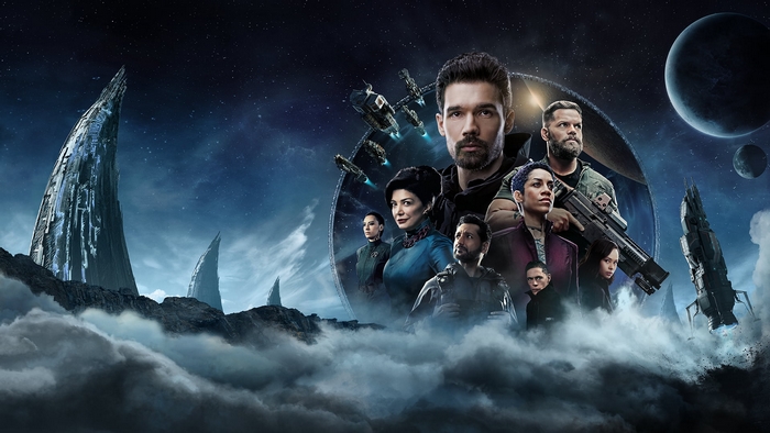 The Expanse characters in space