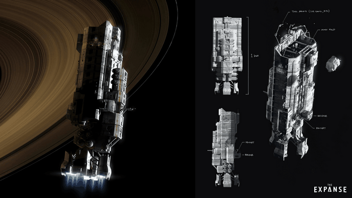 The Expanse spaceship design