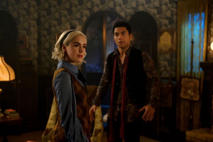 Sabrina Spellman and Ambrose Spellman from Chilling Adventures of Sabrina