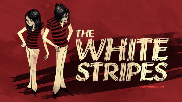 The White Stripes band members illustration