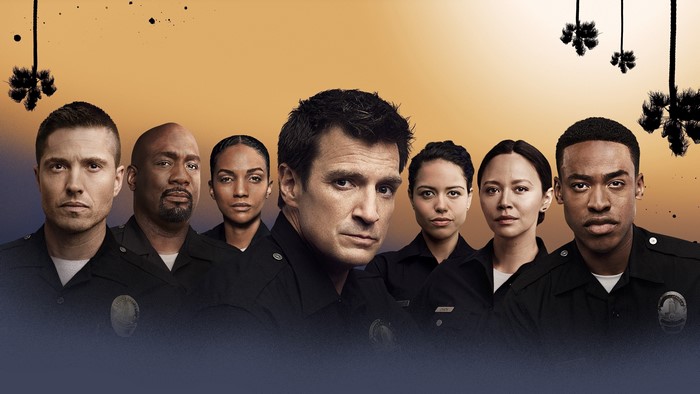 The Rookie 4K: Nathan Fillion, Titus Makin Jr., Alyssa Diaz, Richard T. Jones, Melissa O'Neil, Eric Winter, Mekia Cox