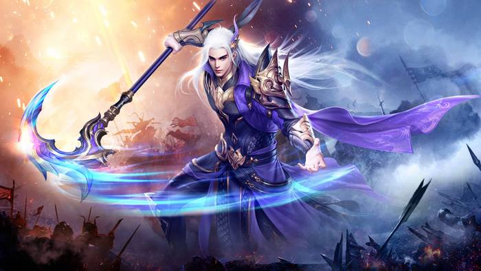 Zhengtu 2 character with scythe