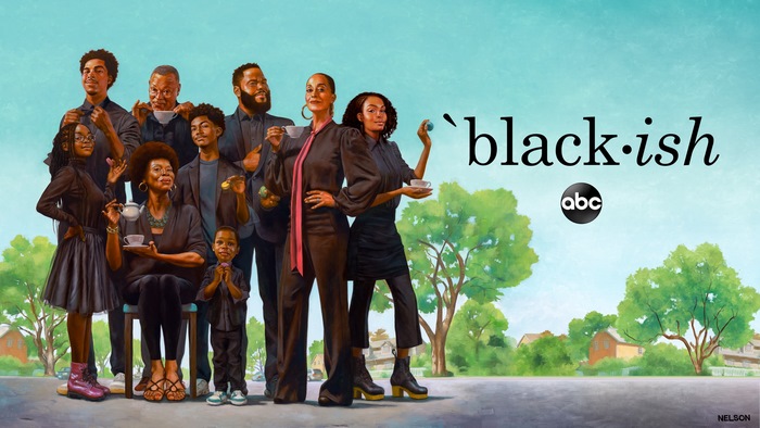 Black-ish cast with ABC logo