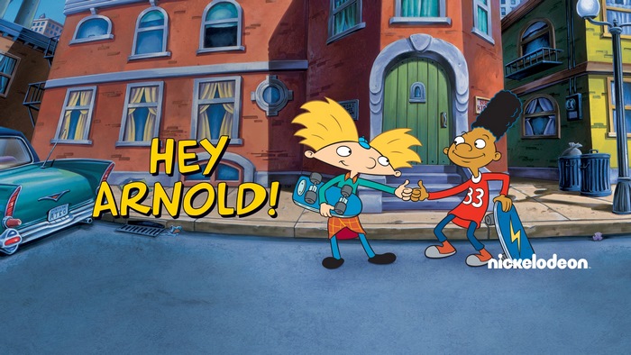 Hey Arnold! characters with skateboards