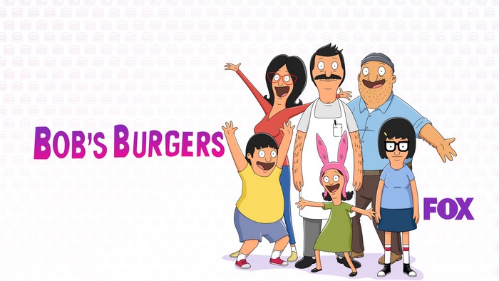 Bob's Burgers Family and FOX Logo