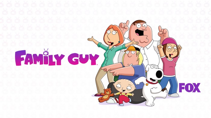 Family Guy characters and FOX logo